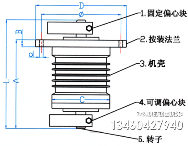 立式振動電機原理圖 立式振動電機原理圖